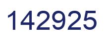 Número 142925 imagen azul