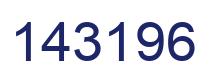 Number 143196 blue image