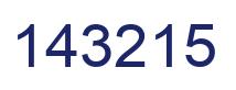 Number 143215 blue image
