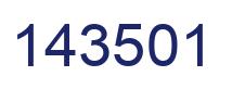 Number 143501 blue image