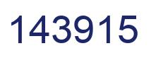 Number 143915 blue image