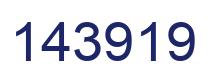 Number 143919 blue image
