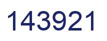 Number 143921 blue image