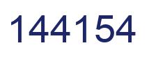 Number 144154 blue image