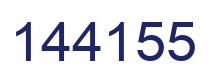 Number 144155 blue image