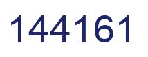 Number 144161 blue image