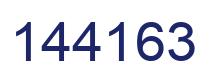 Number 144163 blue image