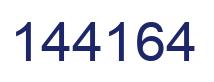 Number 144164 blue image