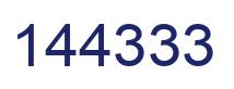 Número 144333 imagen azul