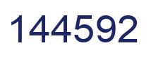 Number 144592 blue image
