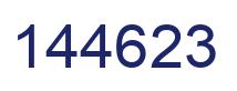 Number 144623 blue image