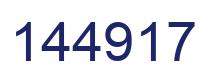 Number 144917 blue image