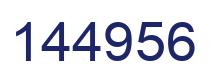 Number 144956 blue image