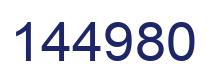 Number 144980 blue image