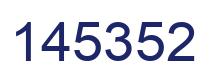Number 145352 blue image