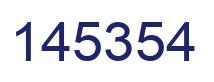 Number 145354 blue image