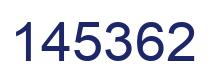 Number 145362 blue image
