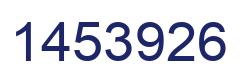Number 1453926 blue image