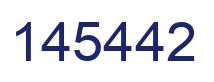 Number 145442 blue image