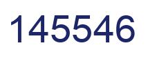 Number 145546 blue image