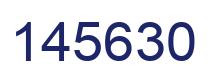 Number 145630 blue image