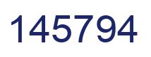 Number 145794 blue image