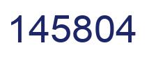 Number 145804 blue image
