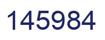 Number 145984 blue image