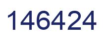 Number 146424 blue image