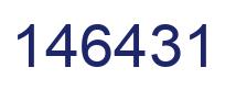 Number 146431 blue image