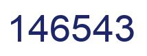 Number 146543 blue image