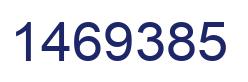 Number 1469385 blue image