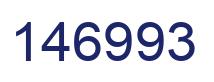 Number 146993 blue image