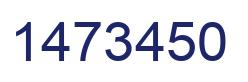Number 1473450 blue image