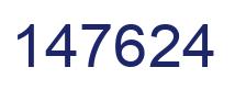 Number 147624 blue image