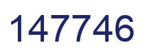Number 147746 blue image