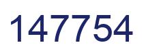 Number 147754 blue image