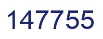 Number 147755 blue image