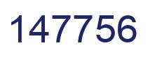 Number 147756 blue image