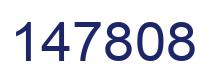 Number 147808 blue image