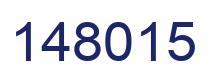 Number 148015 blue image
