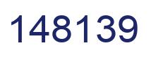 Number 148139 blue image