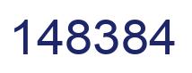 Number 148384 blue image