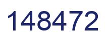 Number 148472 blue image