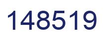 Number 148519 blue image