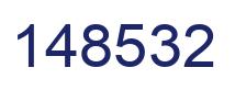 Number 148532 blue image
