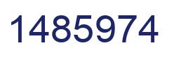 Number 1485974 blue image