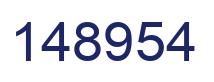 Number 148954 blue image