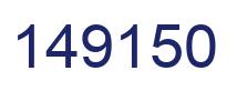 Número 149150 imagen azul