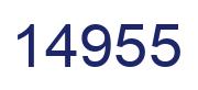 Number 14955 blue image